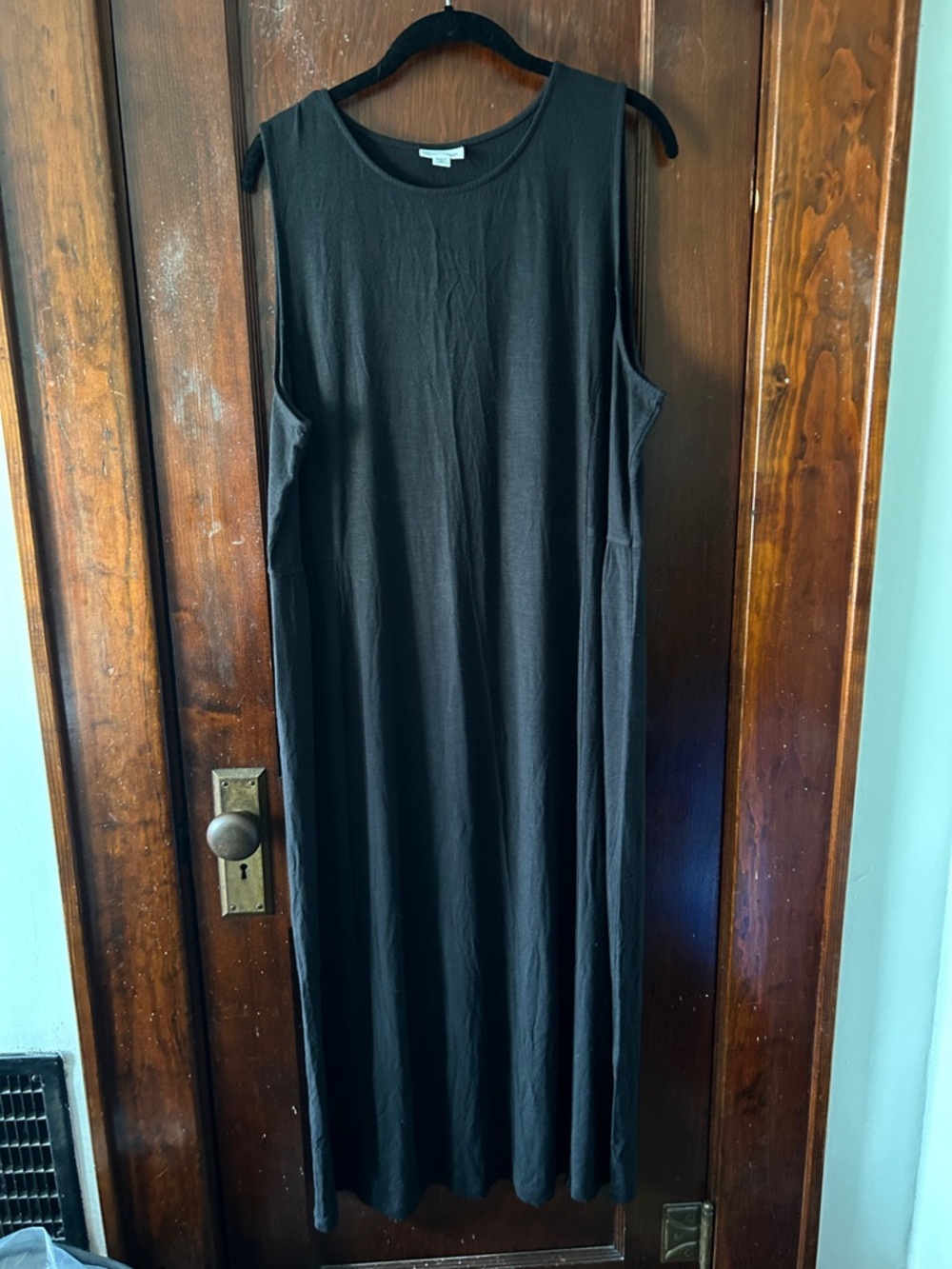 J Jill Women's Black Sleeveless Maxi Dress, PXL